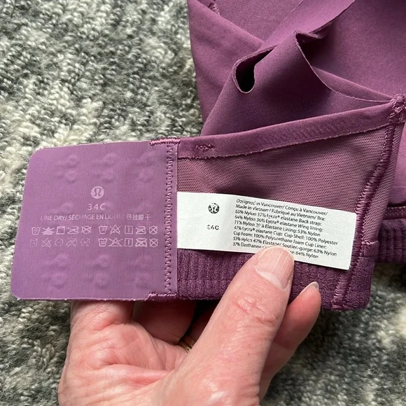 Lululemon AirSupport Bra - worn once (🥹) Like NEW, Sz 34C - Picture 4 of 5